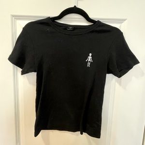 Skeleton Black Tshirt